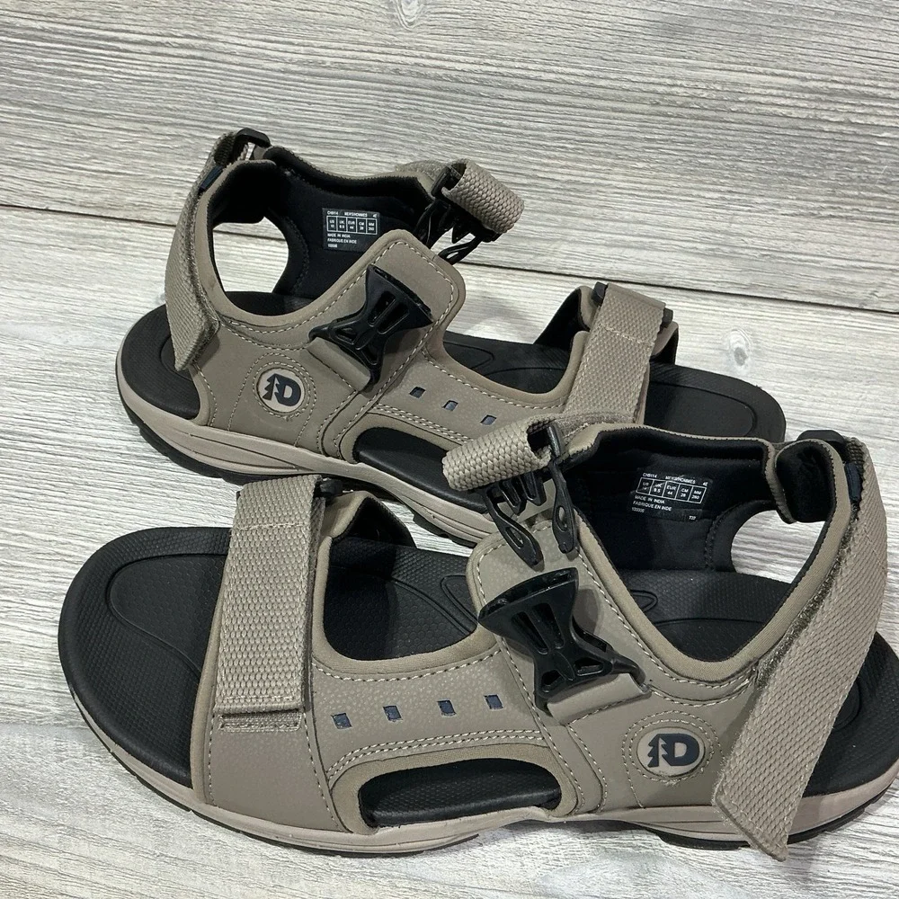 Dunham Mens Size 10 4E EEEE Nolan Water Friendly Brown Sport Sandals Shoes